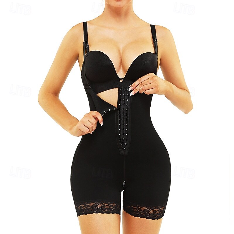 Women Plain Butt Lifting Breathable Tummy Control Waist Trainer Corset Vest For Gym Exercise & Fitness2