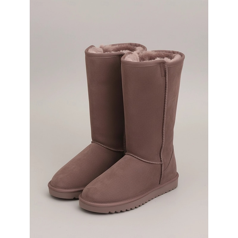 Women's Mid-Calf Winter Boots with Plush Fleece Lining – Warm and Cozy Snow Boots for Casual Cold Weather Wear3