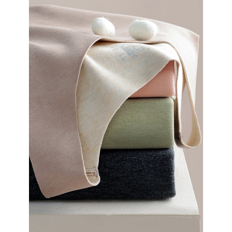 Women's Tank Top Plain Basic Casual Long Sleeve U Neck Regular Tops Daily Black Pink Light Brown Green Light Grey Spring Fall Winter