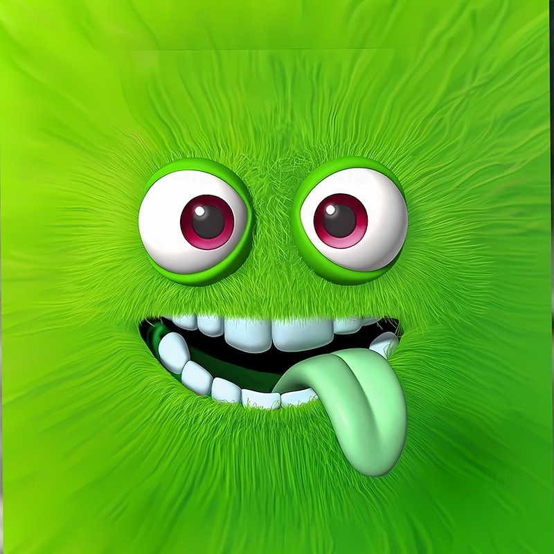 Men's 3D Funny Emotes T Shirt Long Sleeve T shirt 3D Print Crew Neck Shirt Fashion Exaggerated Street Daily Red Blue Green Summer Spring Fall Clothing Apparel S M L XL XXL XXXL4