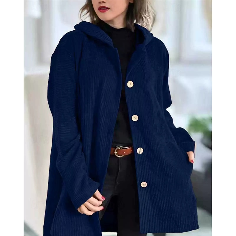 Women's Puffer Jacket Casual Jacket Comfortable Breathable Pocket Buttons Casual Plain Vacation Street Casual Daily Wear Single Breasted Short Long Hooded Regular Fit Long Sleeve Outerwear Black Red4