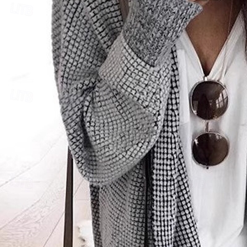 Women's Casual Jacket Warm Comfortable Buttons Fashion Outdoor Plain Going out Weekend Single Breasted Regular Lapel Regular Fit Long Sleeve Outerwear Gray Fall Winter4