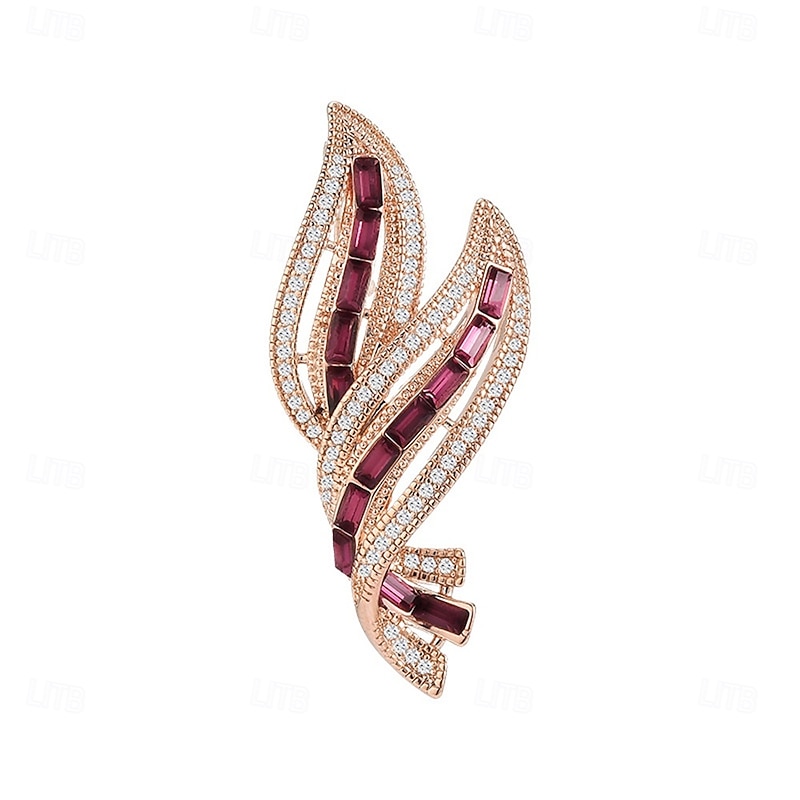 Brooches Classic Retro Leaf Elegant Fashion Personalized Simple Brooch Jewelry Light Pink Blue For Wedding Party Gift Engagement Prom Festival3