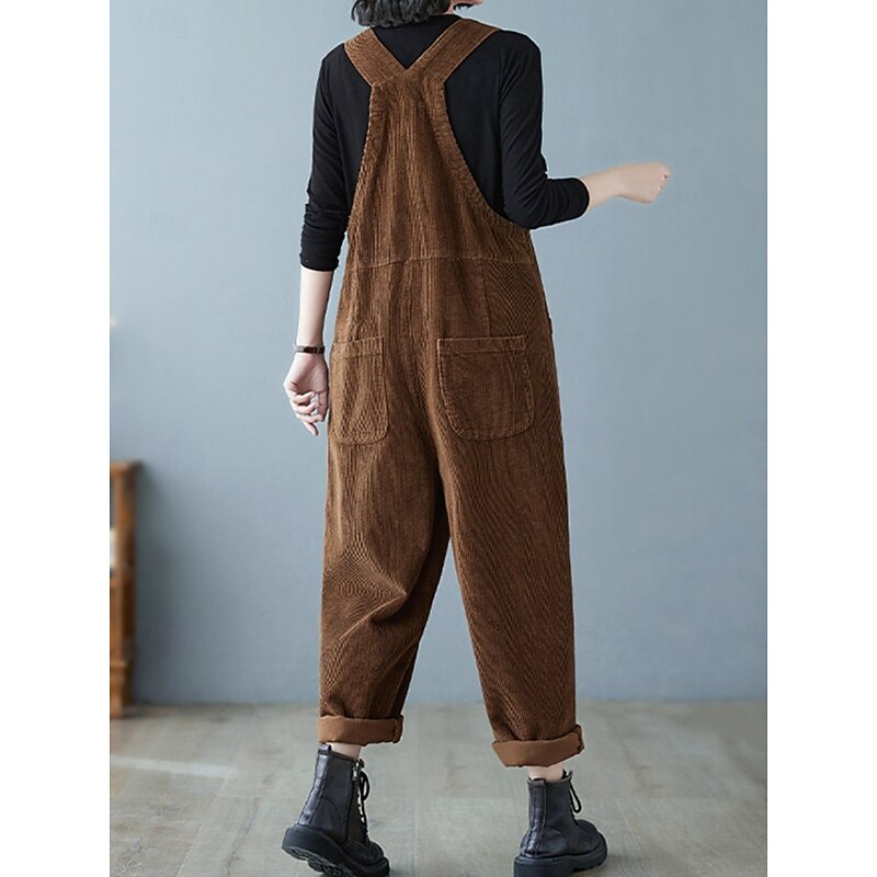 Women's Normal Overall Active Solid Color Sleeveless Round Neck Pocket Vacation Daily Loose Fit Black Wine Purple Spring4