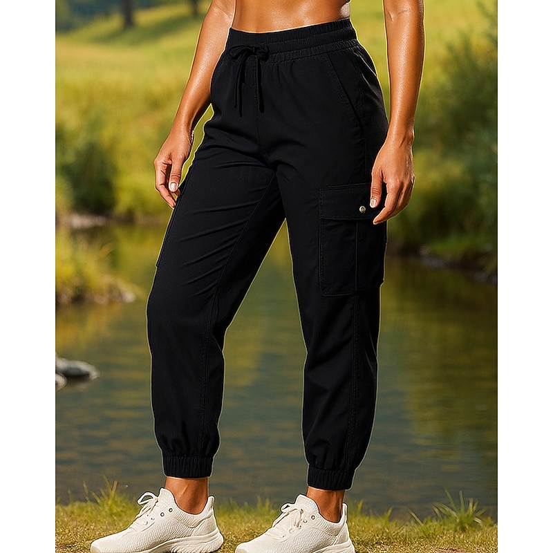Women's Cargo Pants Hiking Pants Trousers Outdoor Regular Fit Quick Dry Bottoms Pocket Black Pink Camping / Hiking Running S M L XL XXL3
