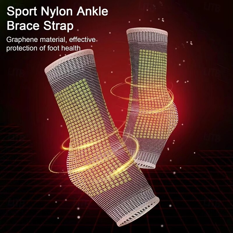 Tourmaline Self-Heating Socks Warm Thermal Health Care pressurize ankle Protect Sock Short Heated Non-slip Dots Socks Heat Generation Dot 1 Pair Cozy Self-heating Ankle Protector Sweat Absorption4