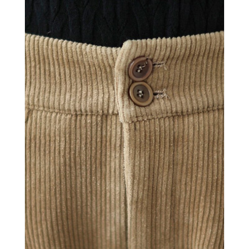 Women's Chinos Bloomers Streetwear Casual Full Length Medium Waist Plain Pocket Elastic Waist Comfortable Micro-elastic Outdoor Vacation Street Black Green Coffee Fall Winter Regular Fit4