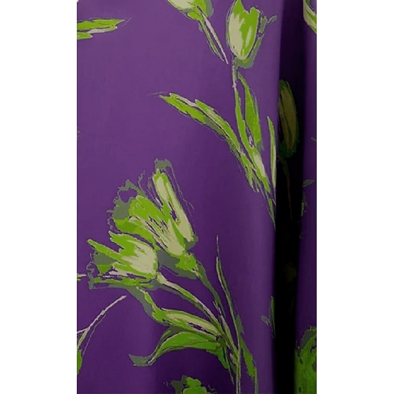 A-Line Evening Gown Elegant Dress Formal Floor Length Sleeveless V Neck Satin with Floral Print Bow(s) Wedding Guest Dress4