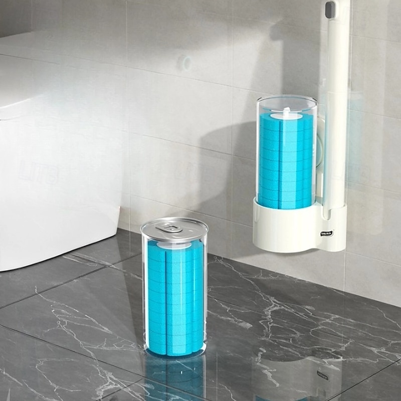 TAILI Disposable Toilet Cleaning System, Disposable Toilet Bowl Cleaner Brush Wands with Holder, Disposable Toilet Brush with Replacement Brush Head3
