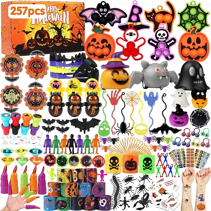 Halloween Party Favorsmulti Pack Prefilled Small Plastic Witch Cauldron Toys in Bulk Halloween Prizes Miniatures for Kids Trick or Treat Toys for Kids Gifts Halloween Goodie Bags Stuffers2