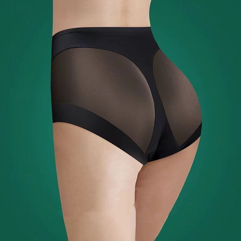 Women Solid Color Butt Lifting Breathable Tummy Control Body Shaper For Gym Exercise & Fitness2