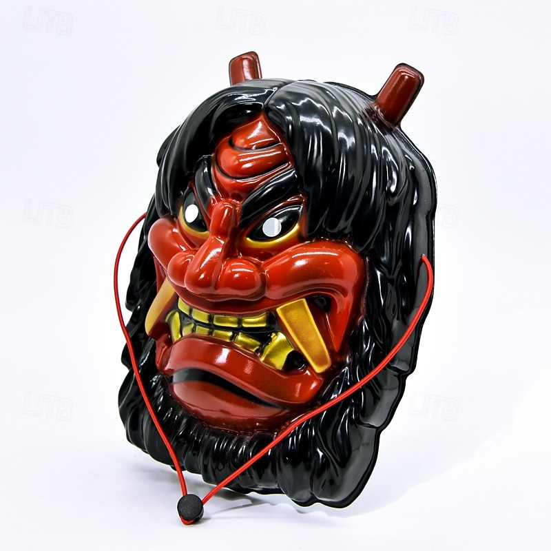 Samurai Demon Halloween Mask Japanese Oni Mask Horror Scary Full Face Adults' Unisex Halloween Carnival Easy Halloween Costumes Dress Up2