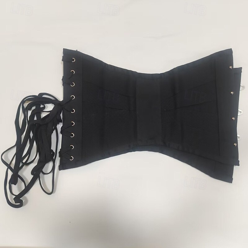 Women's Corset Shapewear Waist Cincher Shapewear Sexy Corset Casual Sweet Pure Color Backless Vacation Street Date Sleeveless Cold Shoulder Black Spring Fall Tailored Fit3
