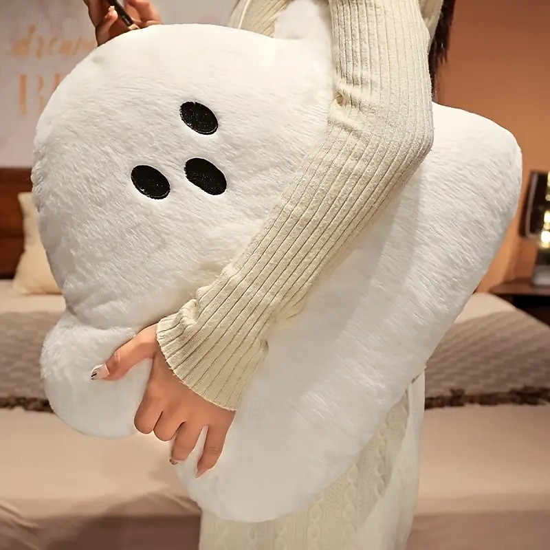 Halloween Cute Ghost Pillow Plush Cloud Cushion, Holiday Decorative Throw Pillow for Sofa, Bed, Living Room, Bedroom, Party, Car, Office & Outdoor Decoration4