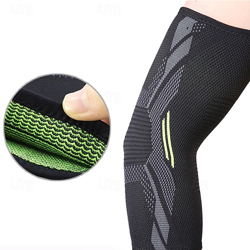 Men Anti-slip Plain Knee Pain Knee Support 2 Pack Sports Compression Knee Brace For Workout ACL