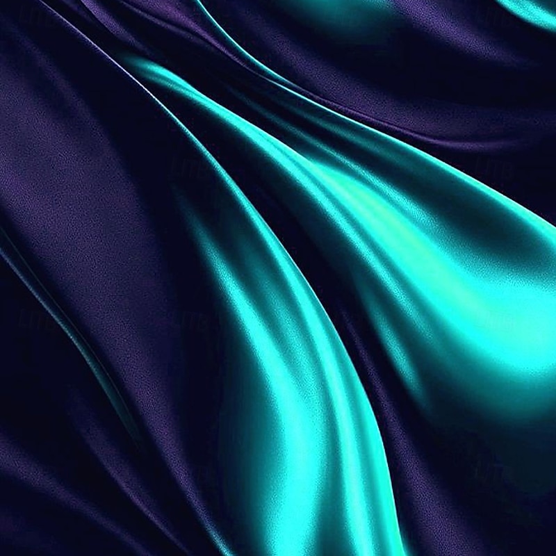 Men's Abstract Geometic Polo Long Sleeve Polo Shirts Lapel Casual Outdoor Street Athleisure Daily Wear 3D Print Buttons Spring Fall Winter Blue Green3