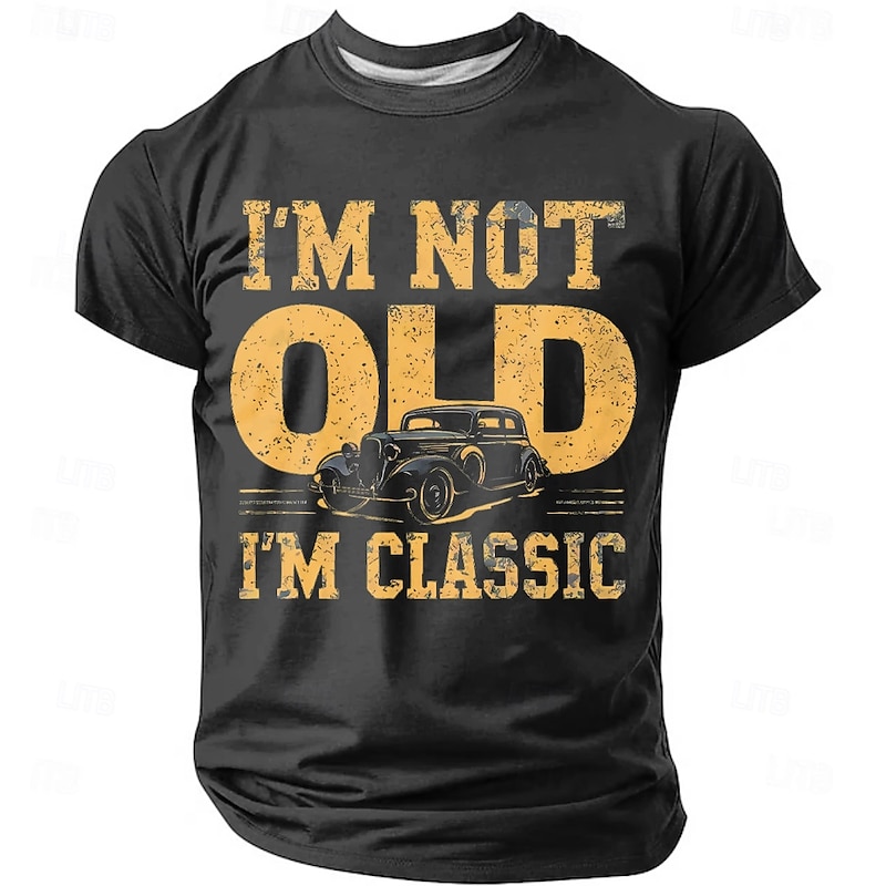 Men's I'm Not Old Classic Funny Slang T Shirt Short Sleeve T shirt 3D Print Crew Neck Shirt Fashion Daily Street Daily Black Blue Green Summer Spring Clothing Apparel S M L XL XXL XXXL