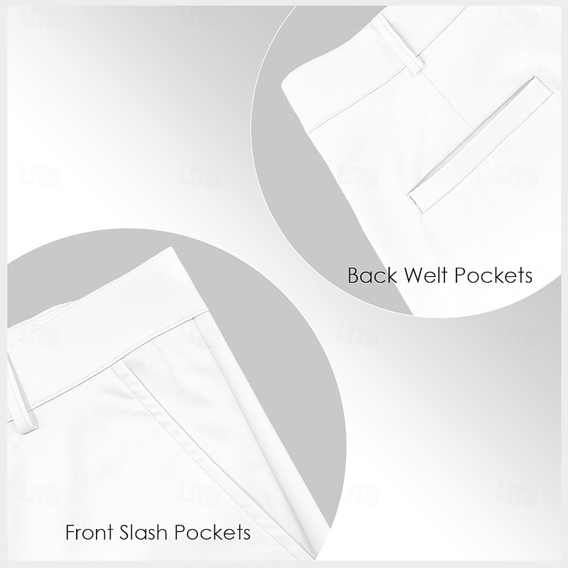 Christmas Men's Snowflake Christmas Costume Trousers Dress Pants Suit Pants Mid Waist Classic Style Outdoor Holiday Straight Leg Pants with Pockets Spring Fall Winter 3D Print Red2