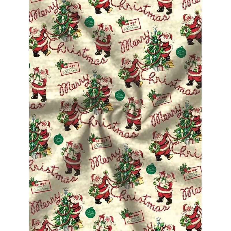 Women's Pullover Sweatshirt Graphic Santa Claus Christmas Tree Fashion Casual Long Sleeve Crew Neck Regular Tops Street Dailywear Casual Print Wine Red Green Beige Fall Winter2