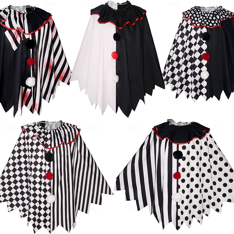 Joker Clown Halloween Costume It Dress Up Adults' Men's Women's Halloween Party Masquerade Easy Halloween Costumes Dress Up