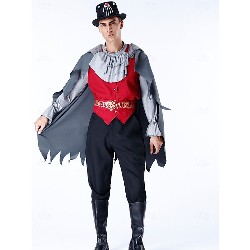 Vampire Halloween Outfits Fancy Costume Cosplay Adults' Men's Halloween Carnival Performance Party Easy Halloween Costumes Dress Up