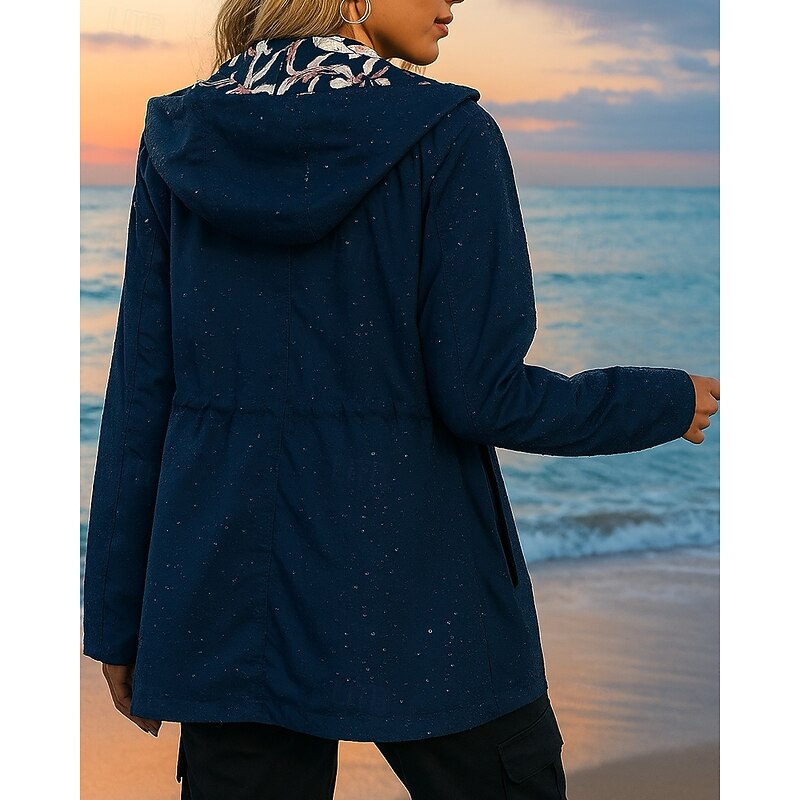 Women's Windbreaker Outdoor Jacket Hiking Jacket Outdoor Waterproof Windproof Quick Dry Breathable Hiking Outfits Hiking Clothes Spring Autumn / Fall Jacket Hunting Climbing Camping / Hiking / Caving2