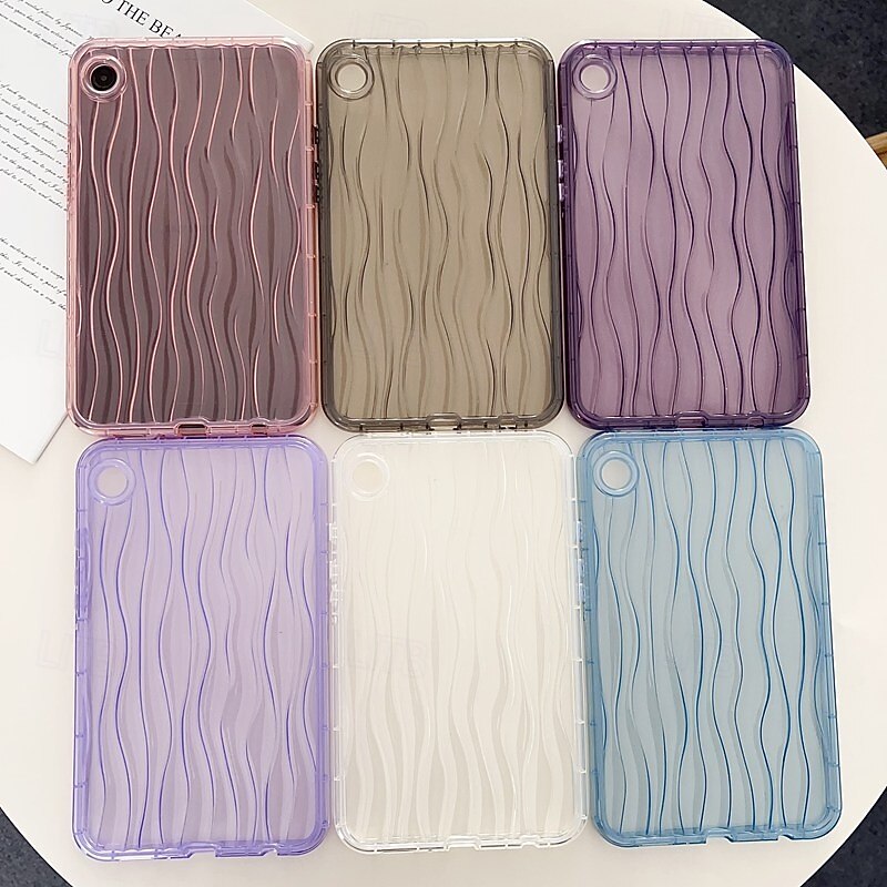 Tablet Case Cover For Samsung Galaxy Tab A9 8.7" S6 Lite 10.4" A8 10.5'' A7 Lite 8.7'' A9 Plus 11" Full Body Protective Shockproof Lines / Waves TPU2