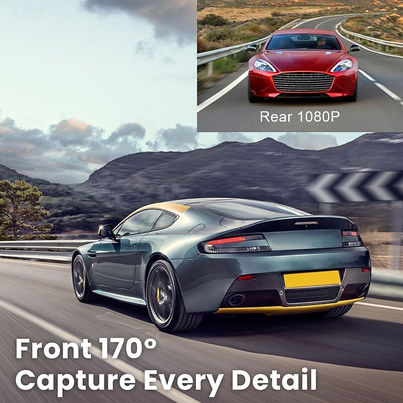 2160P Full HD / Boot automatic recording Car DVR  Wide Angle CMOS 2 inch IPS Dash Cam with G-Sensor / Loop recording / Fast recording  Car Recorder2