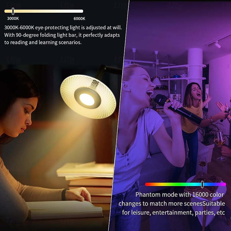 RGB Floor lamp for Living Room, Smart Standing lamp with app Remote contral for Bedroom Office to Reading4