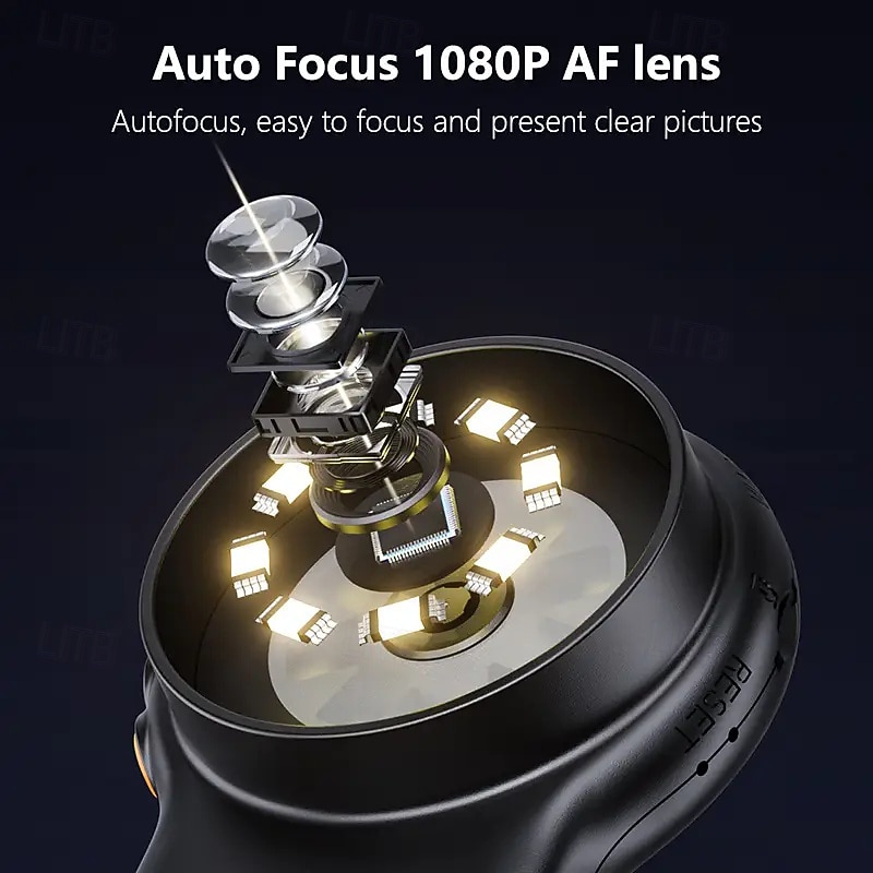 Portable Handheld Digital Microscope with 500x-1000x Magnification Auto Focus Dual Battery/USB Power Compatibility Portable Multifunctional Inspection Tool4