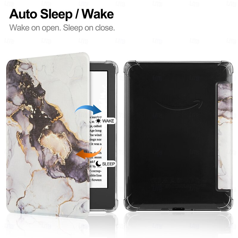 Tablet Case Cover For Amazon Kindle kindle paperhwhite(12th Gen)2024 Kindle Paperwhite 11th Gen 2022 6Release Handle Smart Auto Wake / Sleep Full Body Protective Graphic TPU2