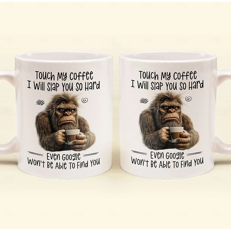 Funny Gift Mug Touch My Coffee I Will Slap You So Hard Fun Christmas Gifts For Friends Coworkers4