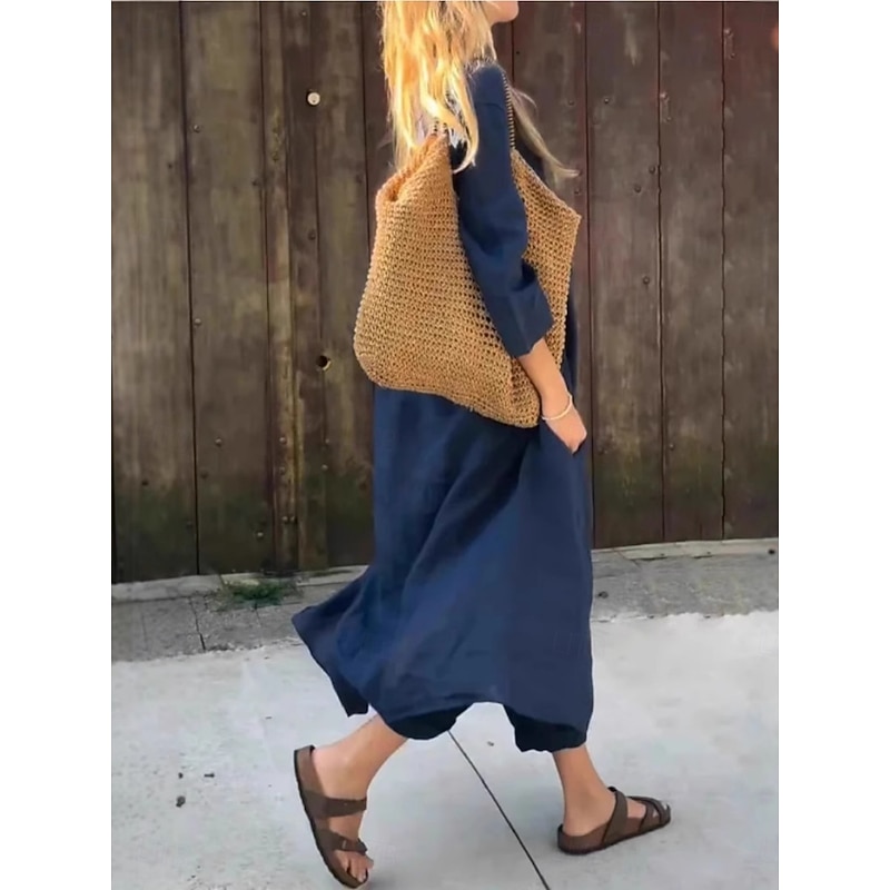 Women's Fashion Streetwear Pants Sets Bolero Top Long Sleeve V Neck Solid Color Outdoor Work Casual Blue Summer Regular Fit4