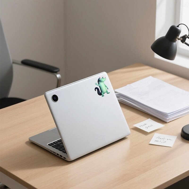 10Pcs Colorful Lizard Sticker Waterproof Lizard Meme Stickers Funny Gecko Style Waterproof Removable Sticker Cute Laptop Decor for Party Favors, Gift Tags, Journals, Scrapbooking4