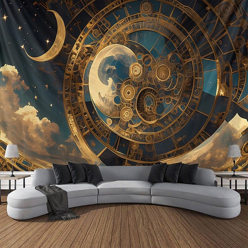 Tapestry Blanket Wall Hangings Moon Sun Galaxy Space Bohemian Mystic Bedroom Living Room Dorm Home Decor4