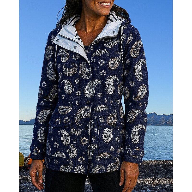 Women's Outdoor Jacket Hiking Jacket waterproof jacket Outdoor Waterproof Windproof Quick Dry Breathable Hiking Outfits Hiking Clothes Spring Autumn / Fall Jacket Hunting Climbing Camping / Hiking3