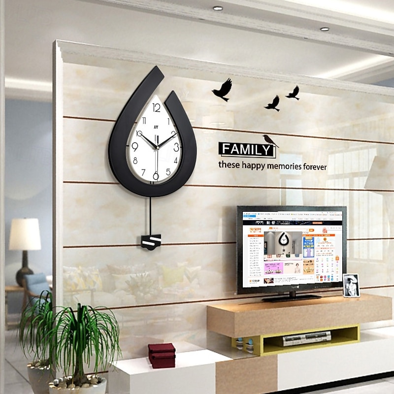 Large Water Drop  Wall Clock Living Room Modern Wall Clock Suitable for Home Bedroom Kitchen Office Decoration2