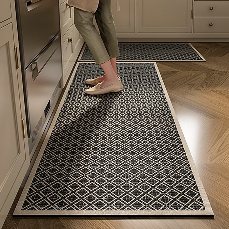 Kitchen Runner Rugs Non Slip Absorbent Oil Resistant Long Hallway Carpet Washable Stain Resistant Cuttable Entryway Floor Mat Kitchen Floor Protector Home Decor3