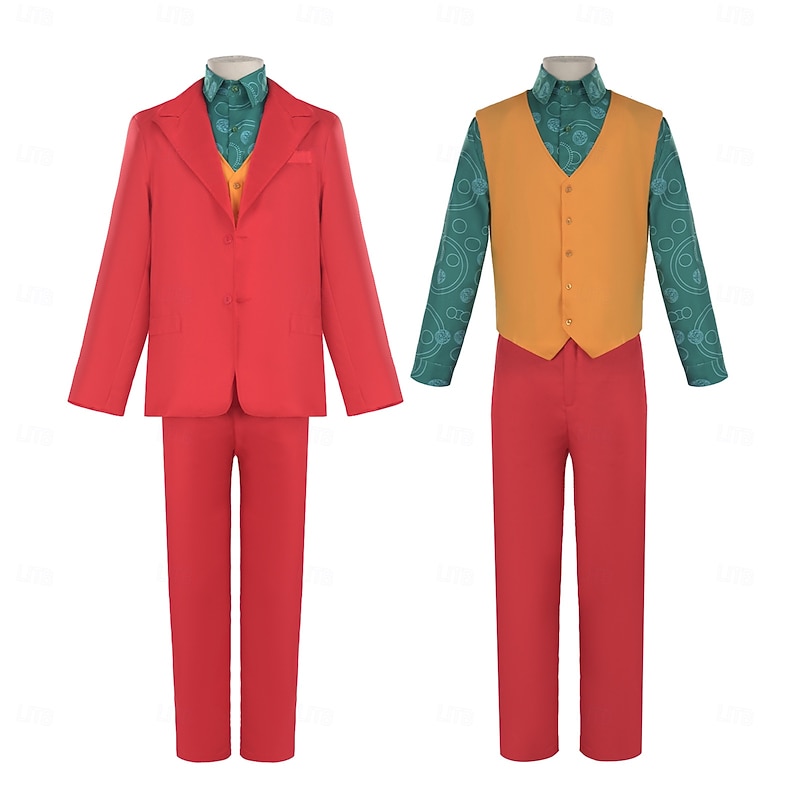 Couples Joker: Folie à Deux Harley Quinn Joker Clown Halloween Group Couples Costumes Men's Women's Movie Cosplay Cosplay Halloween Carnival Masquerade Event / Party Masquerade3