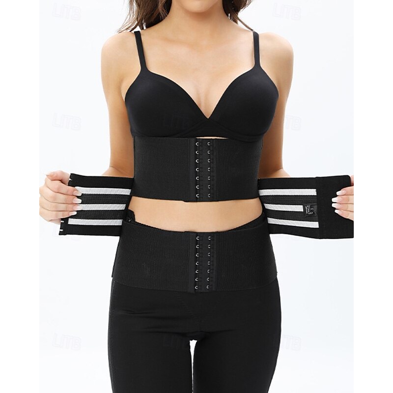 Women's Corset Shapewear Waist Cincher Shapewear Sexy Corset Casual Pure Color Buttons Vacation Street Date Sleeveless Black Brown Khaki Summer Spring Fall Tailored Fit3