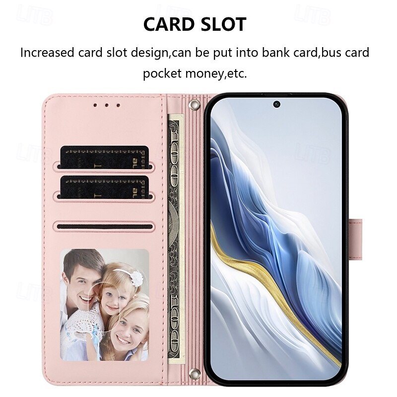 Phone Case For Google Pixel 9 Pro Pixel 9 Pro XL Pixel 8 Pro Pixel 8 Wallet Case Full Body Protective with Lanyard Camera Lens Protector Cat Retro TPU PU Leather4