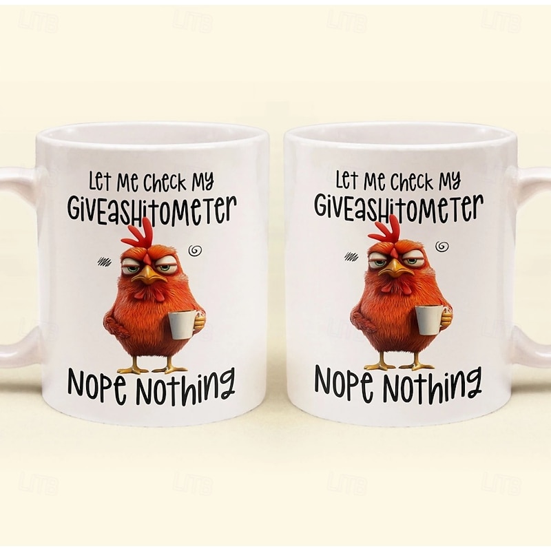 Funny Gift Mug Let Me Check My Giveashitometer Nope Nothing Fun Christmas Gifts For Coworkers Friends Family2