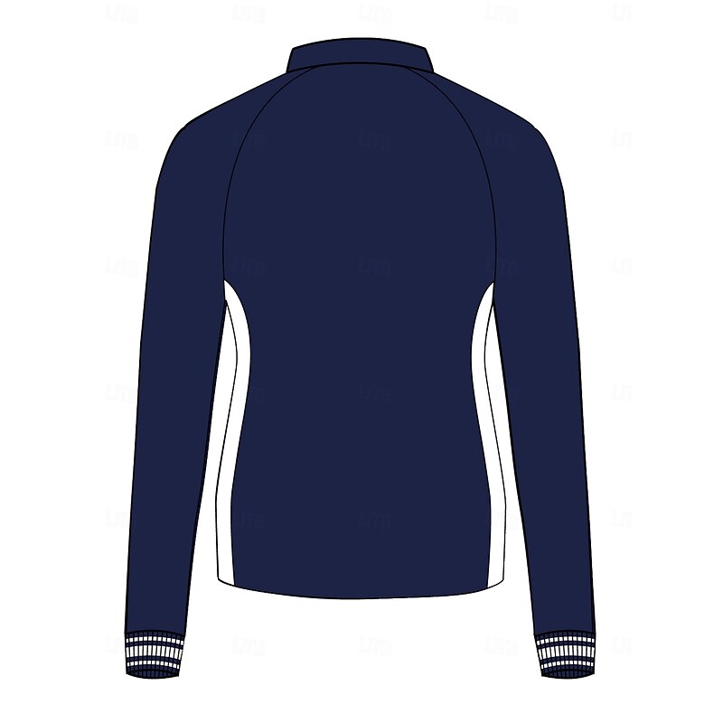 Women's Golf Polo Shirt Navy Blue Long Sleeve Top Ladies Golf Attire Clothes Outfits Wear Apparel3