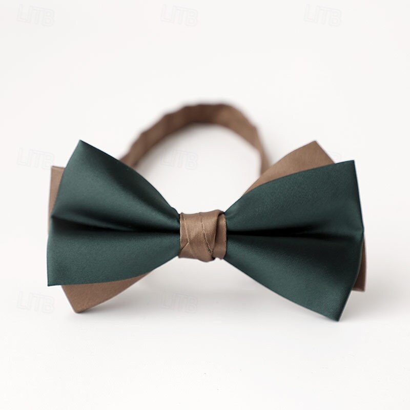 Men's Bow Tie Modern Contemporary Bow Color Block Wedding Party Daily Wear4
