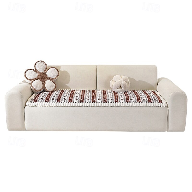 Thick Plush Sofa Cushion, Winter Tufted Pad for Modern Sofas, Non-Slip Pet-Friendly Sofa Cover3