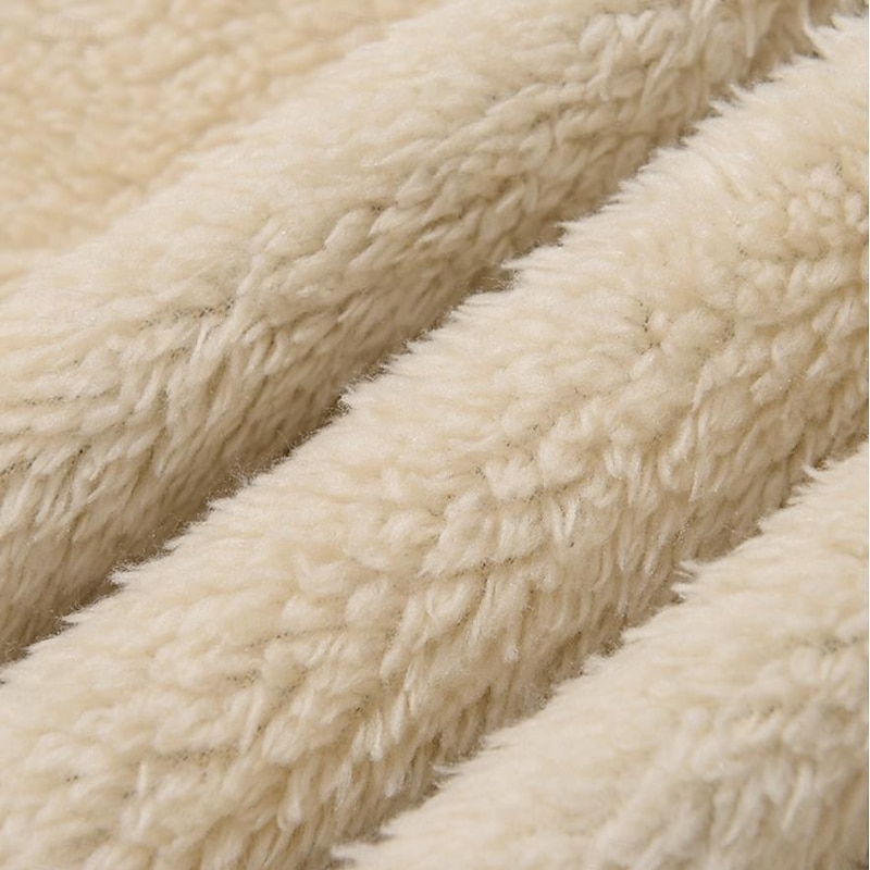 Men's Outdoor Jacket Bomber Jacket Fleece Jacket Formal Home Pocket Padded Fall Winter Camouflage Active Neutral Collarless Regular Dark Gray Pink Green Jacket3