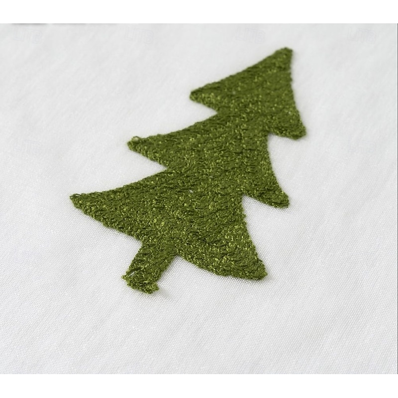 Christmas Tree Curtain , Green Xmas Curtain for Holiday Decoration, Creative Background Cloth for Family Party, Doorway Hanging Decor4
