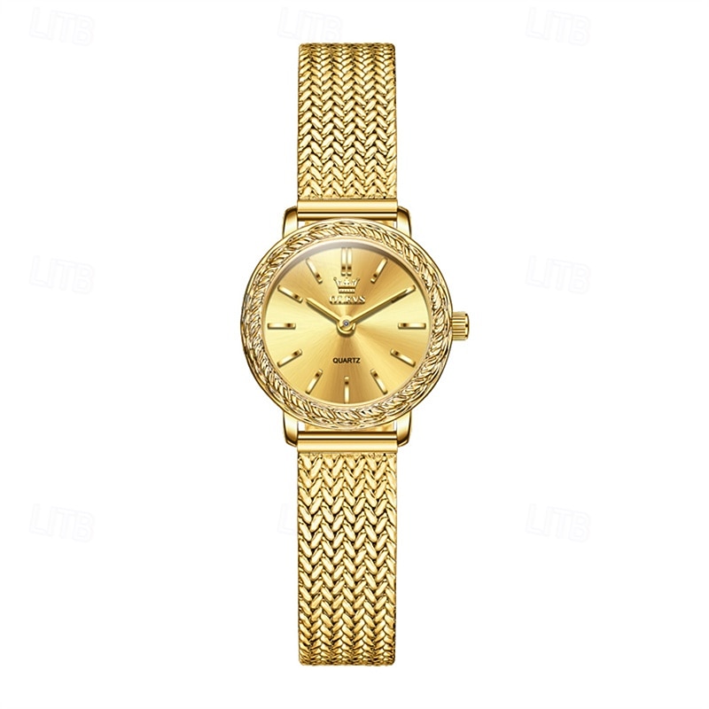 The new OLEVS retro and fashionable diamond-encrusted niche square mini dial women's quartz watch water-resistant sports ladies' wristwatch2