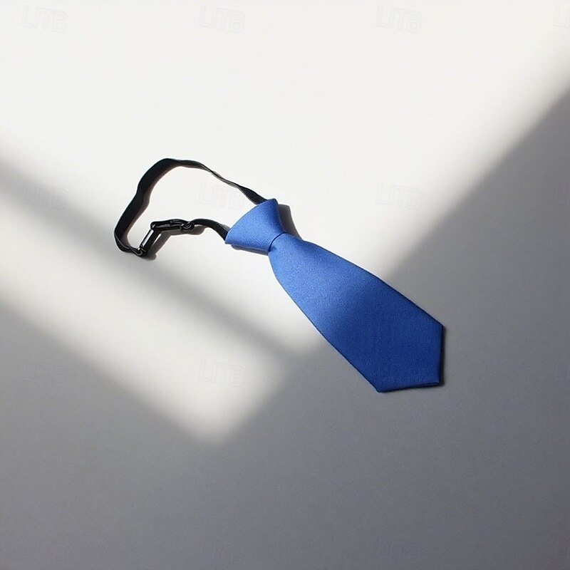 Kid's Ties Classic Solid / Plain Color Formal Evening Daily Wear Date4