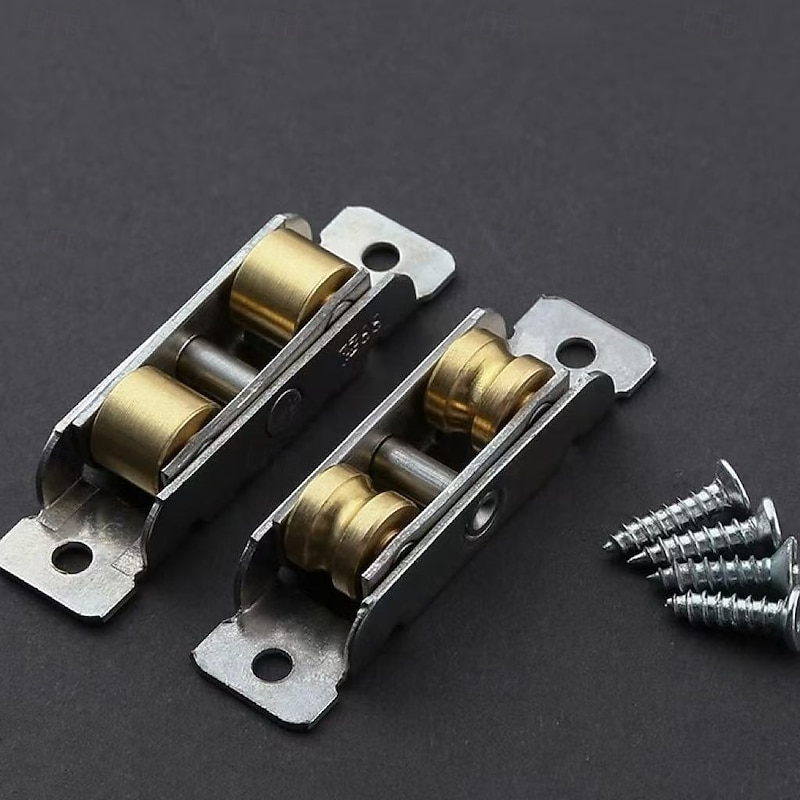 10pcs Steel & Aluminum Alloy Sliding Door and Window Rollers, Stainless Steel Pulley Wheels for Track Doors and Window Tracks3